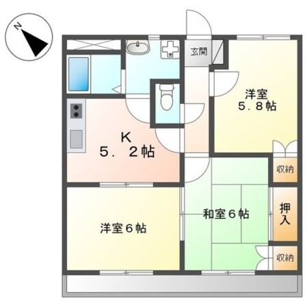 クレールメゾンの物件間取画像